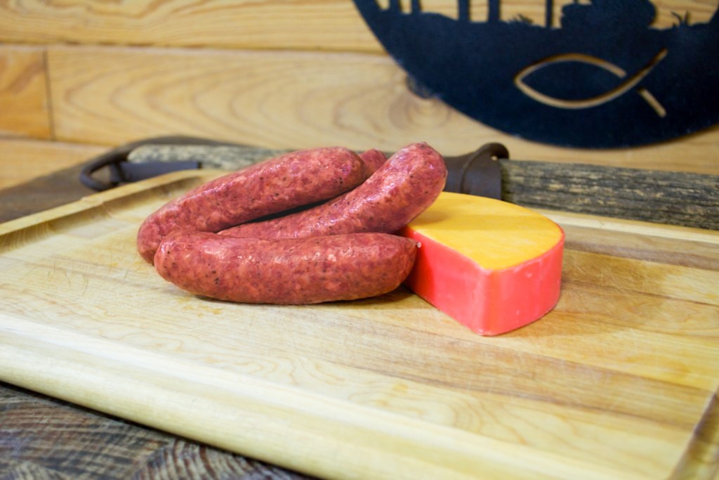 Smoked Hot Links with Garlic