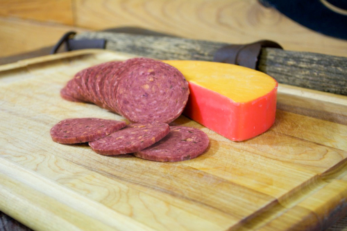 dried sausage with cheese
